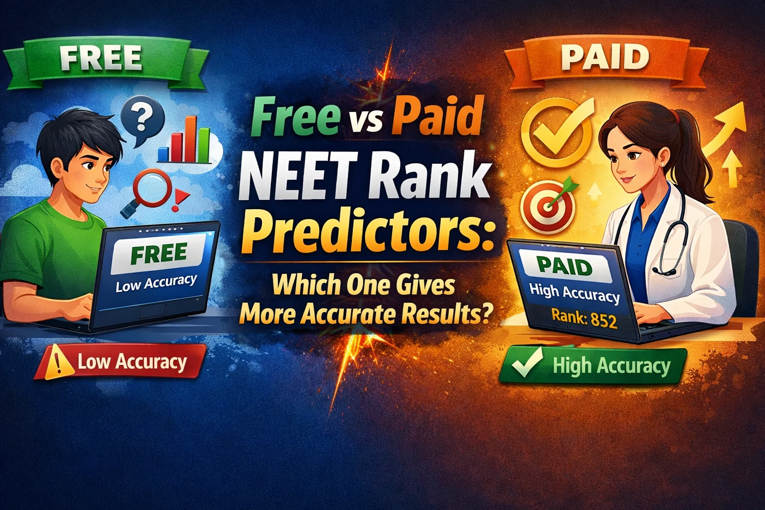 NEET Rank Predictors: Which Yields Better Result, Free or Paid?